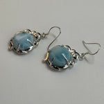 Handmade Larimar 925 Sterling Silver Earrings image 4