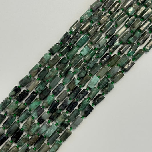 Emerald Cylinder Beads image 0