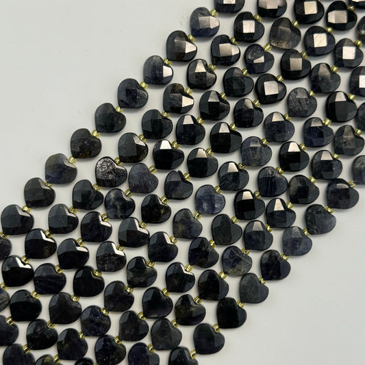 Iolite Faceted Heart 12Ãâ€â€ÂÂ12 mm Beads image 0