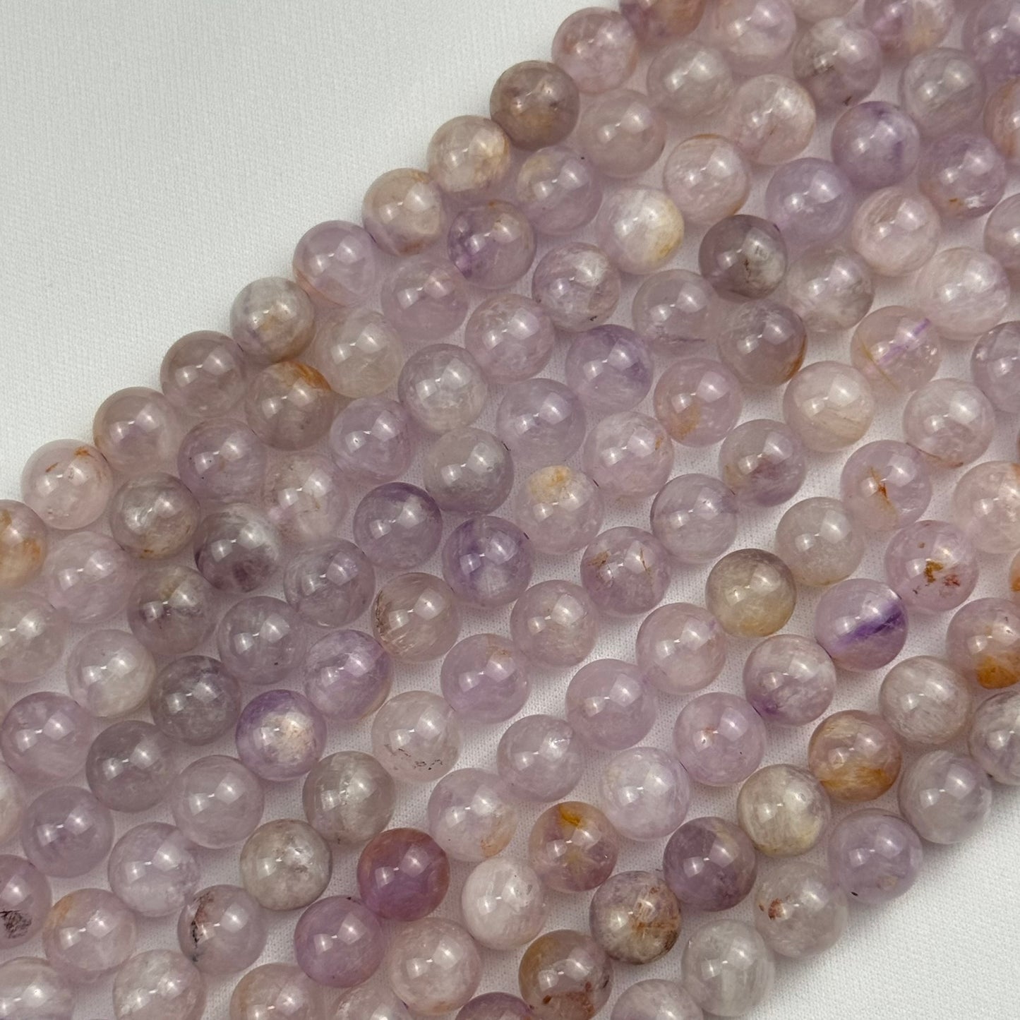 Lavendar Amethyst Polished Round Beads image 7