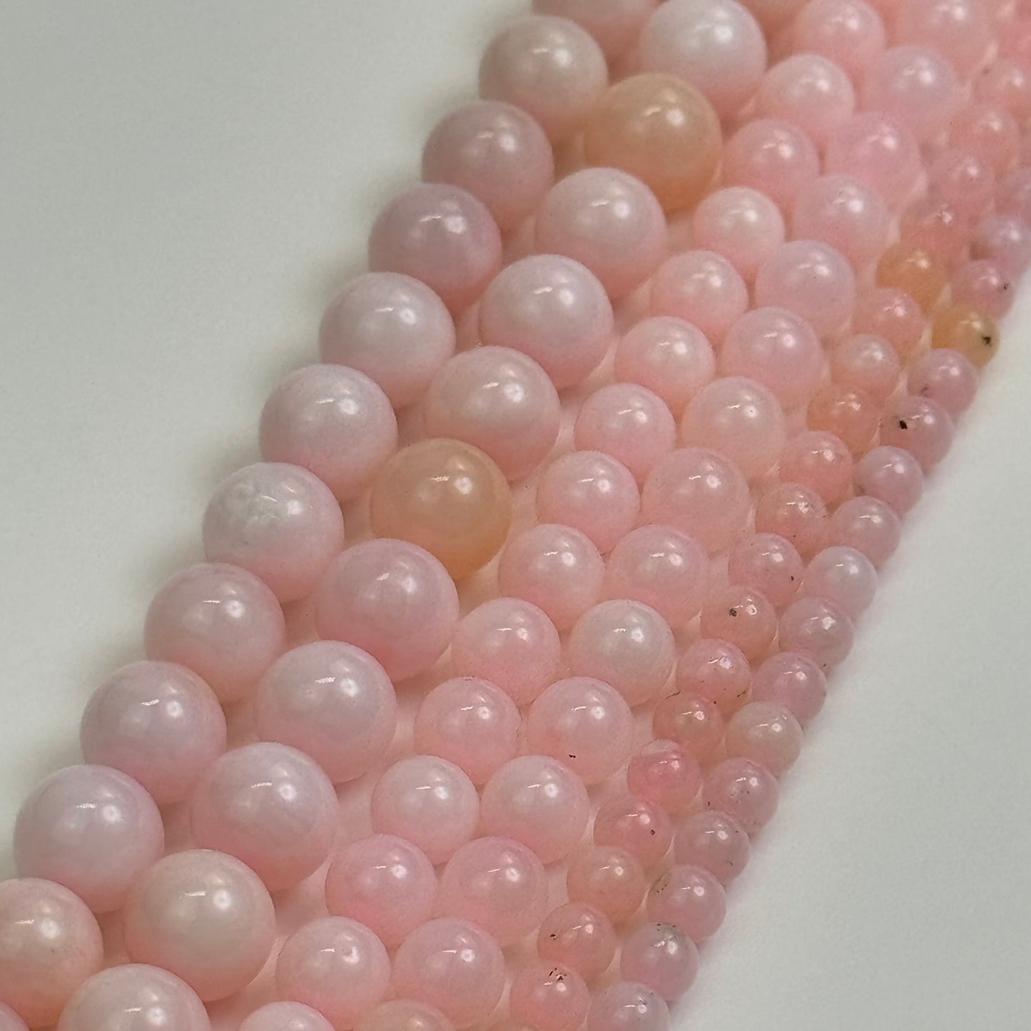 Pink Opal AAAA Polished Round Beads image 2
