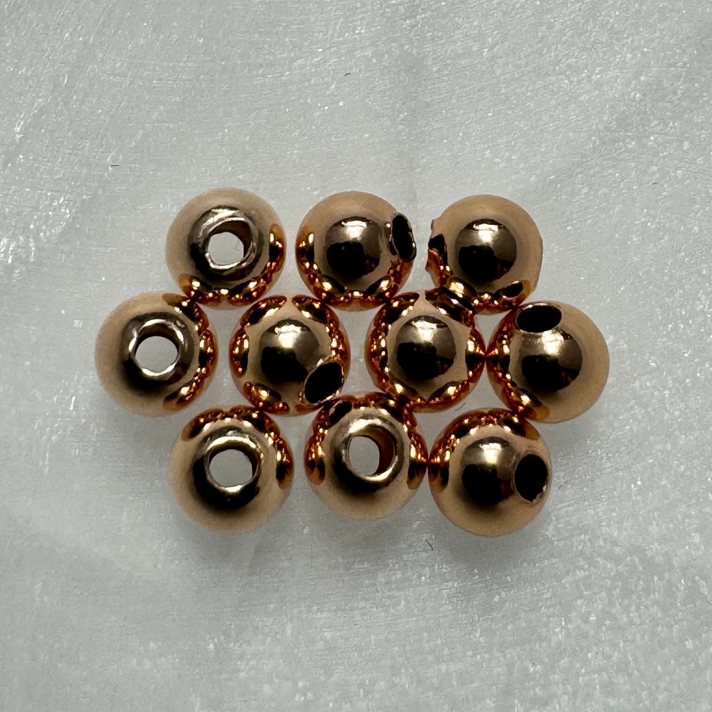 925 Sterling Silver Smooth Beads Set - Various Colors - 3mm to 8mm - (10/pkg) image 3