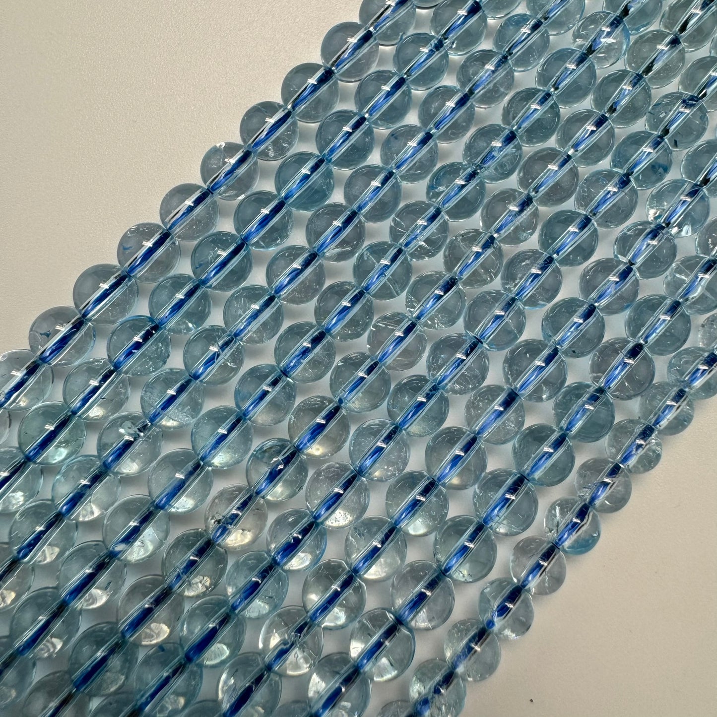 Blue Topaz AAAA Polished Round Beads image 2