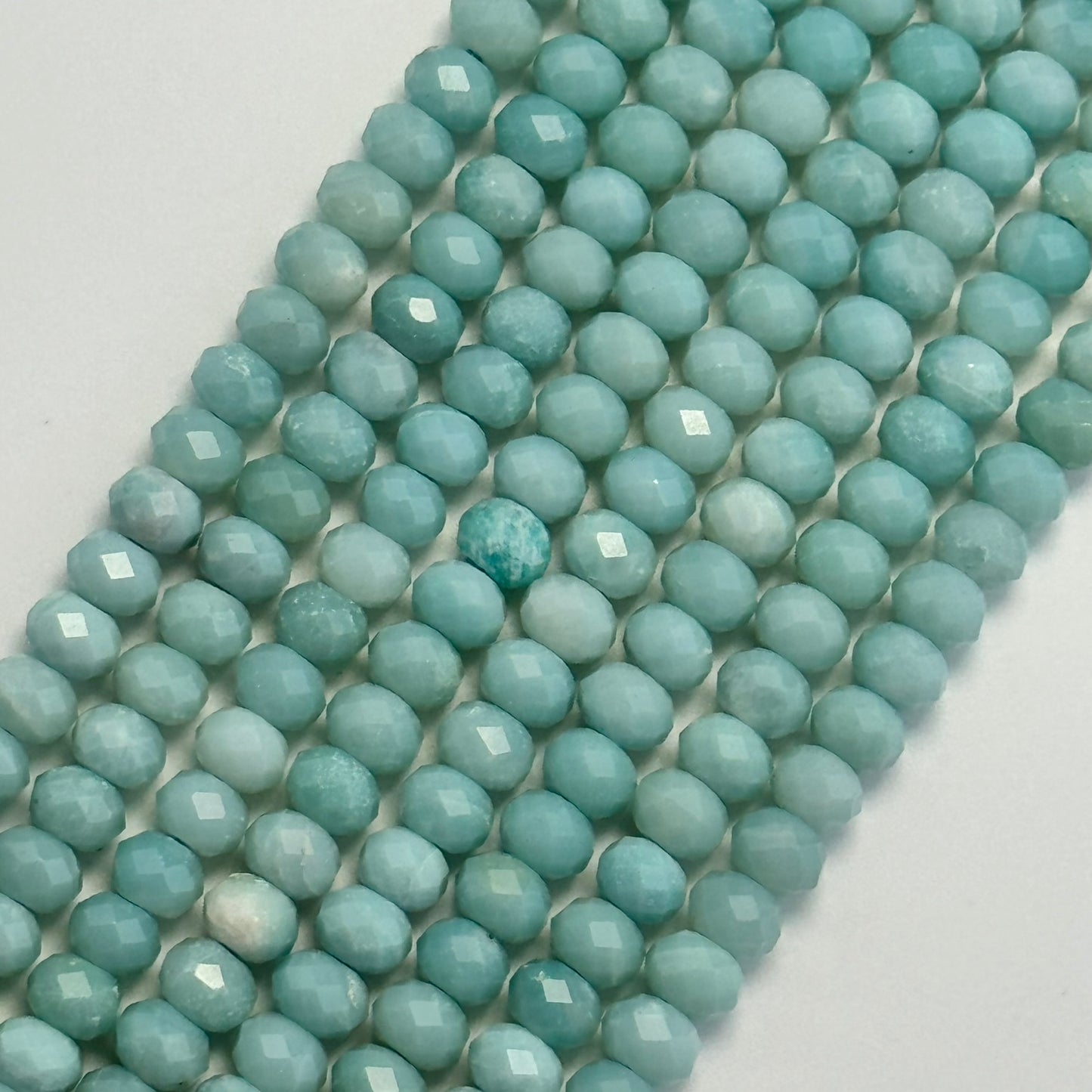 Ocean Jasper Faceted Rondelle Beads image 0