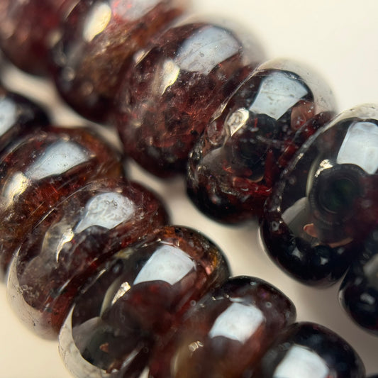 Pyrope Garnet Beads - Rondelle Polished