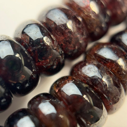 Pyrope Garnet Beads - Rondelle Polished