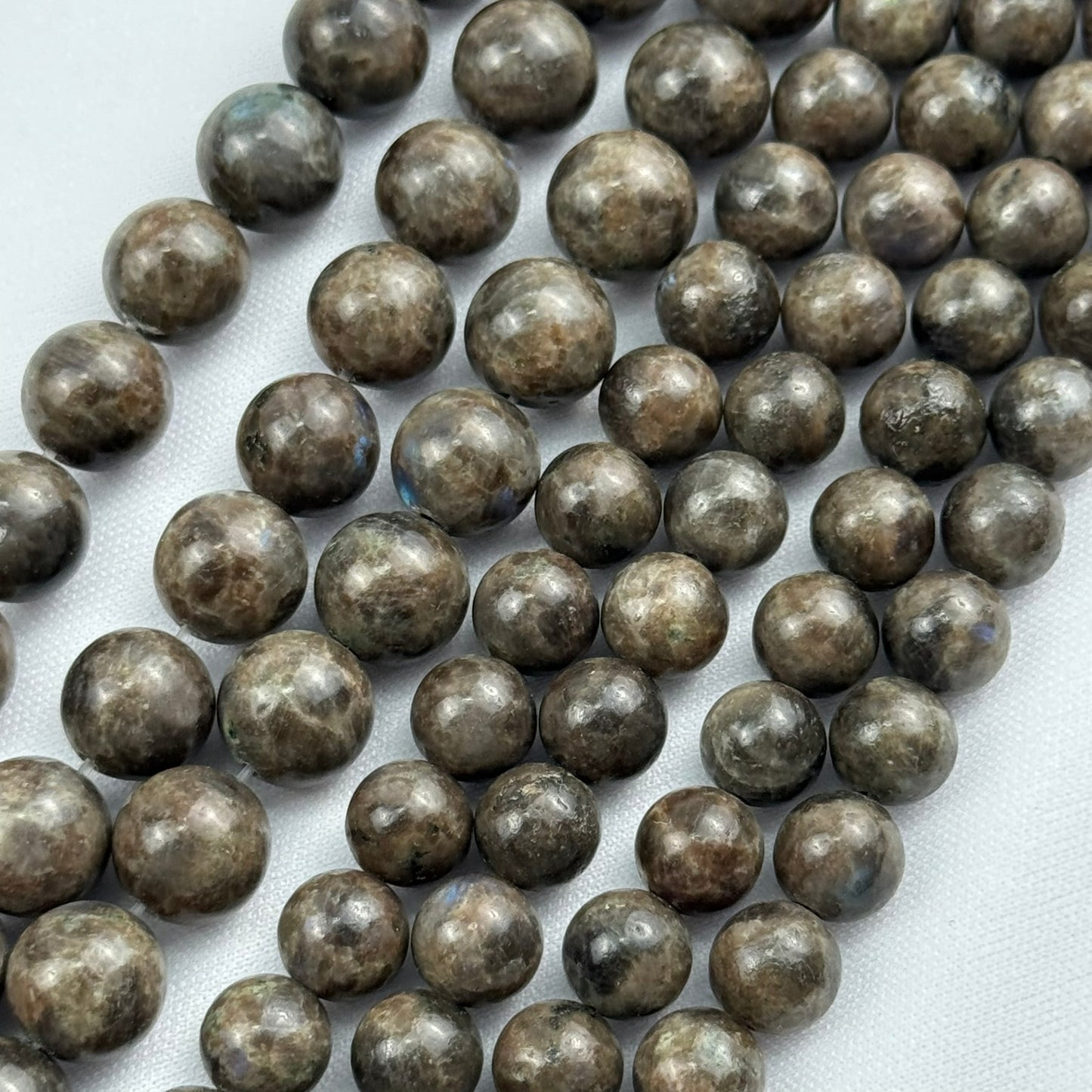 Chocolate Labradorite Polished Round Beads image 4