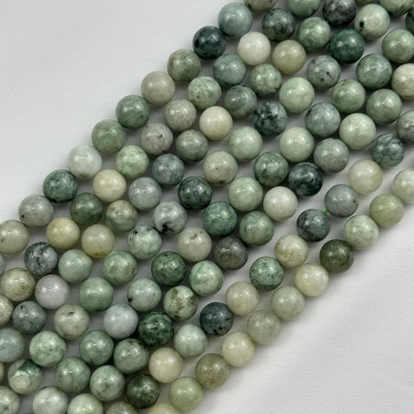 Burmese Green Jade Polished Round Beads image 4
