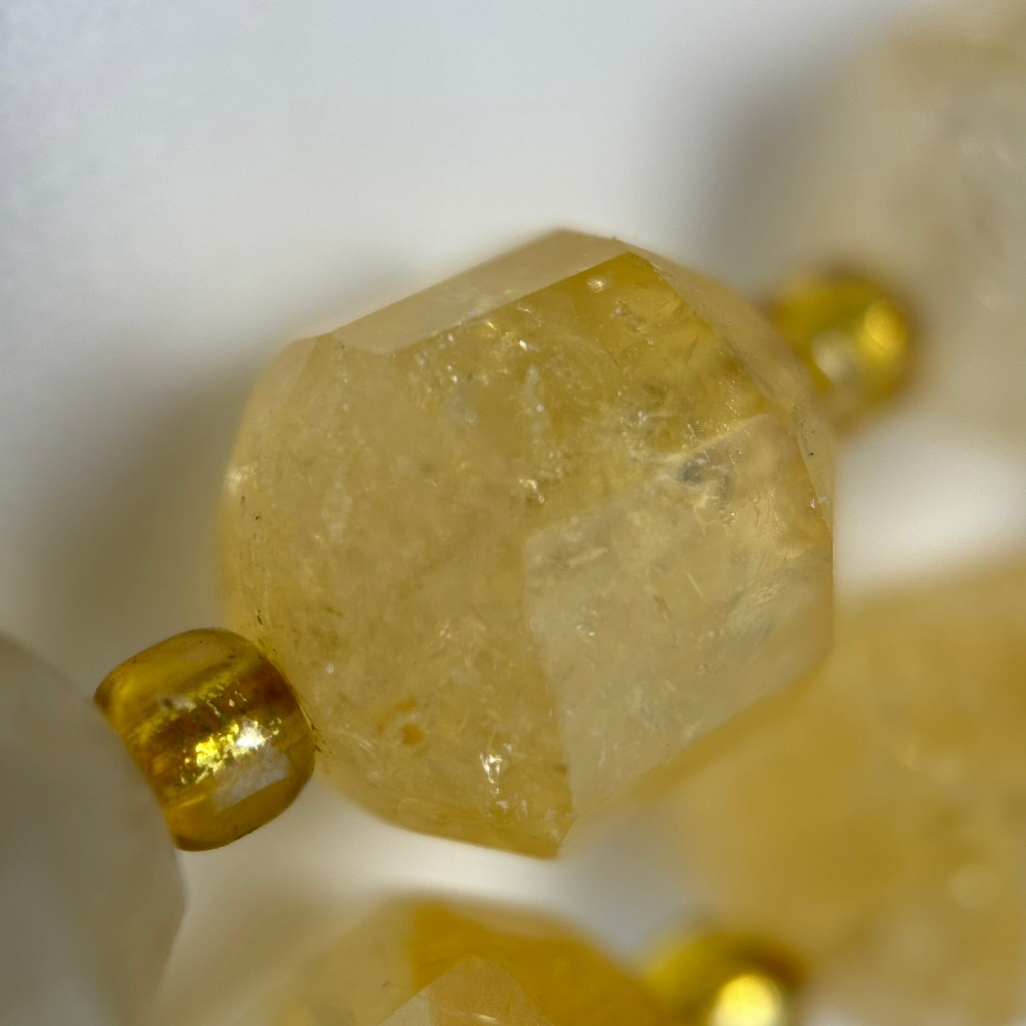 Citrine Dodecahedron Beads image 1