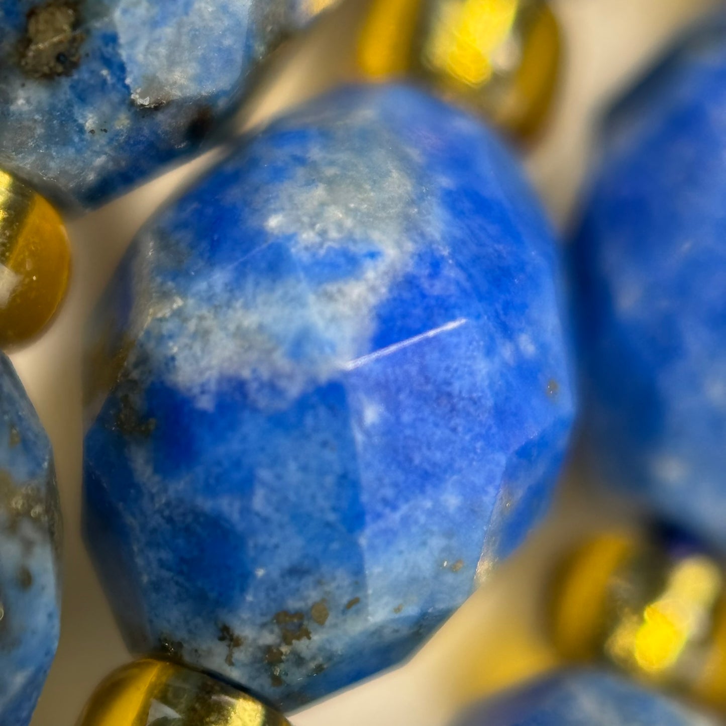 Lapis Lazuli Faceted Barrel 8 Beads image 9