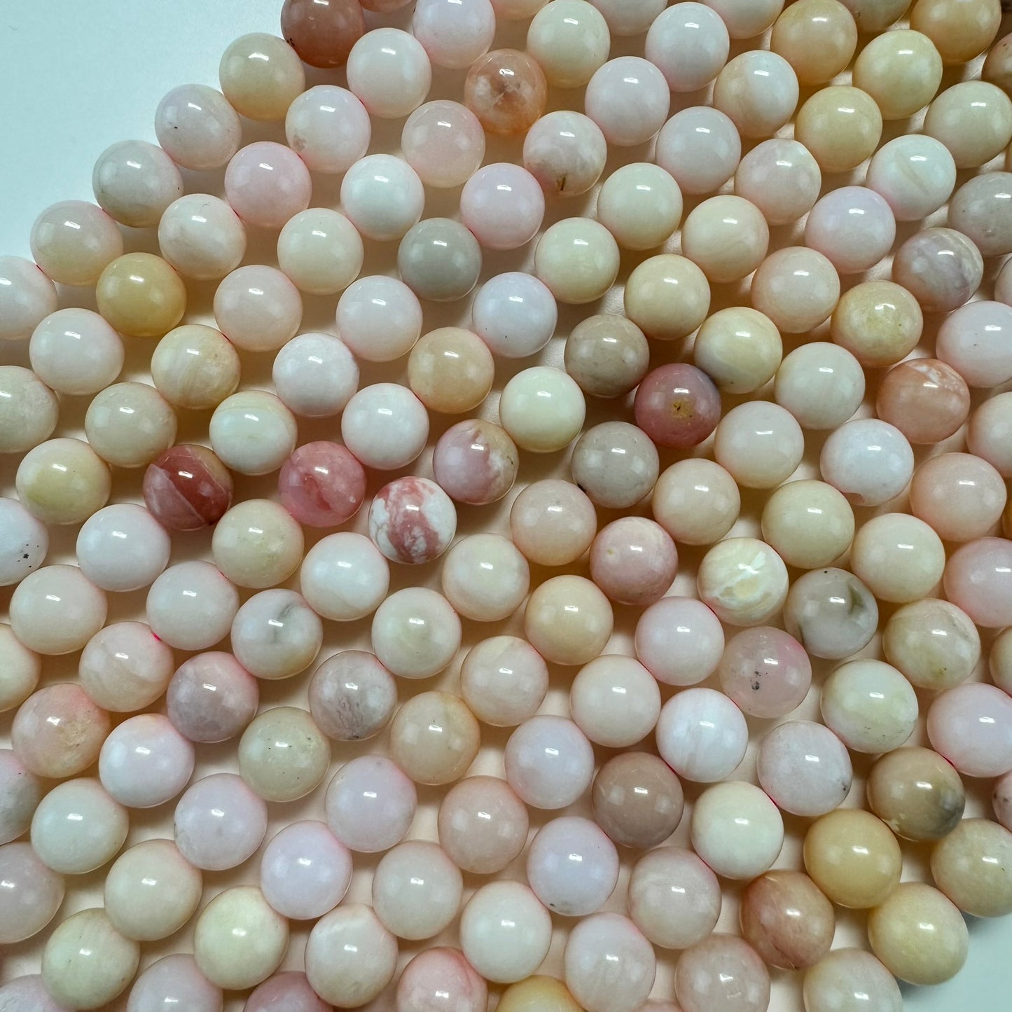 Pink Opal AA Polished Round Beads image 6