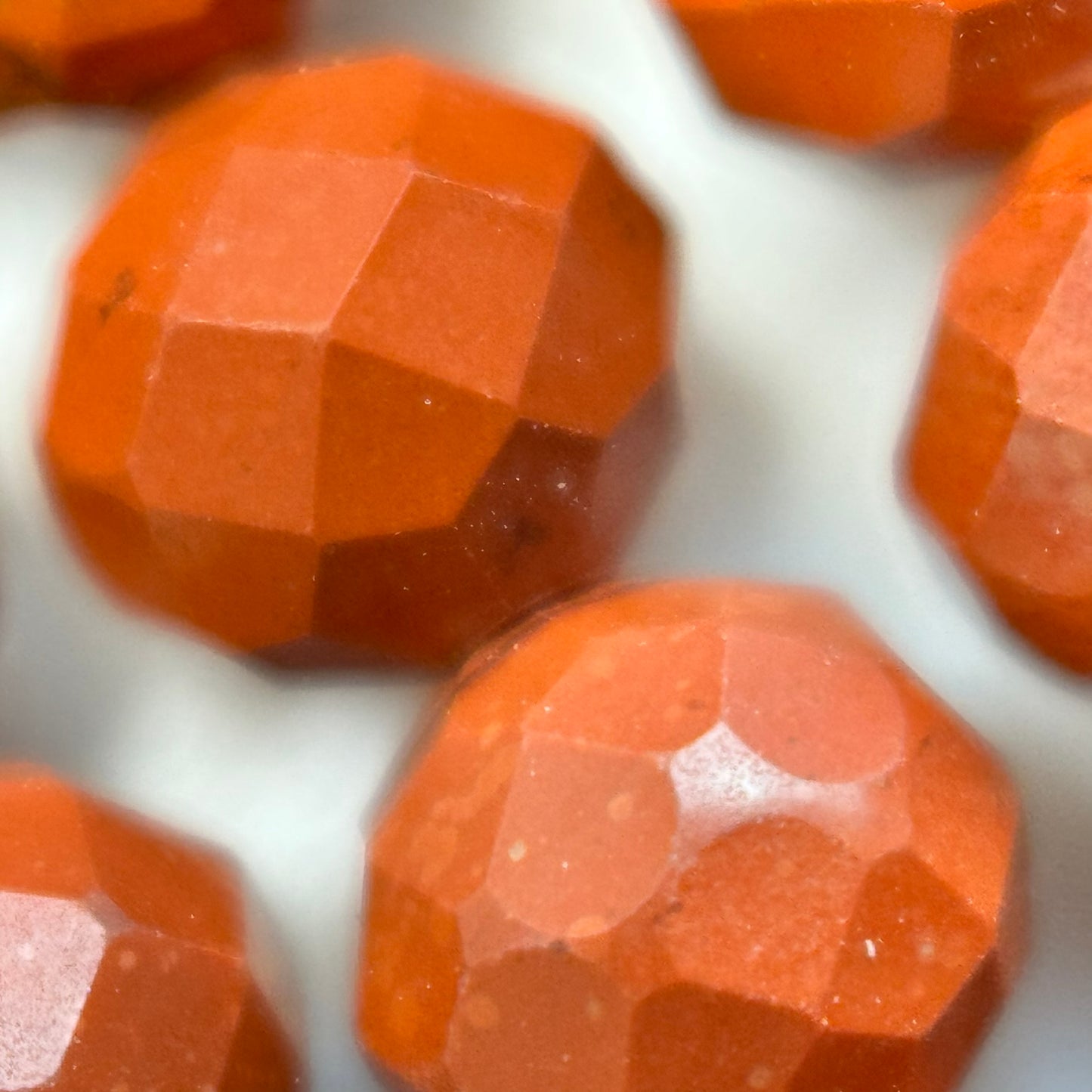 Red Jasper Faceted Round Beads image 2