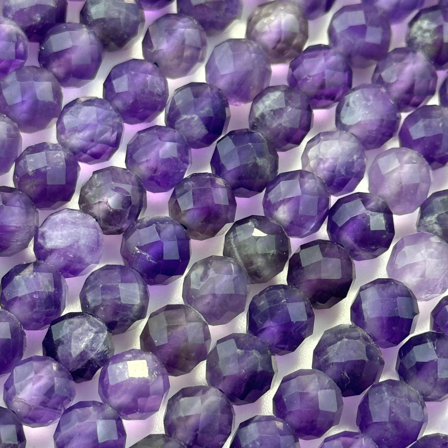 Amethyst Faceted Round Beads image 11