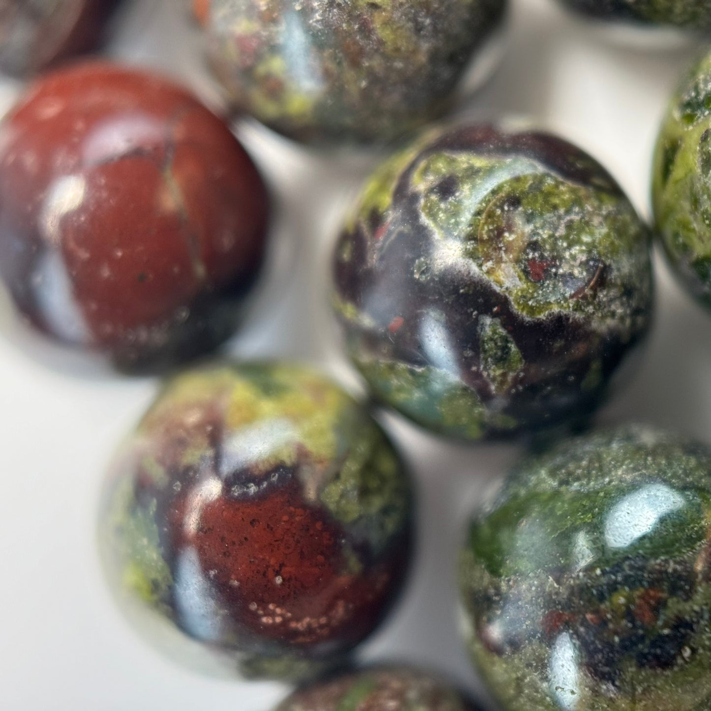 Dragon's Bloodstone Polished Round Beads image 2