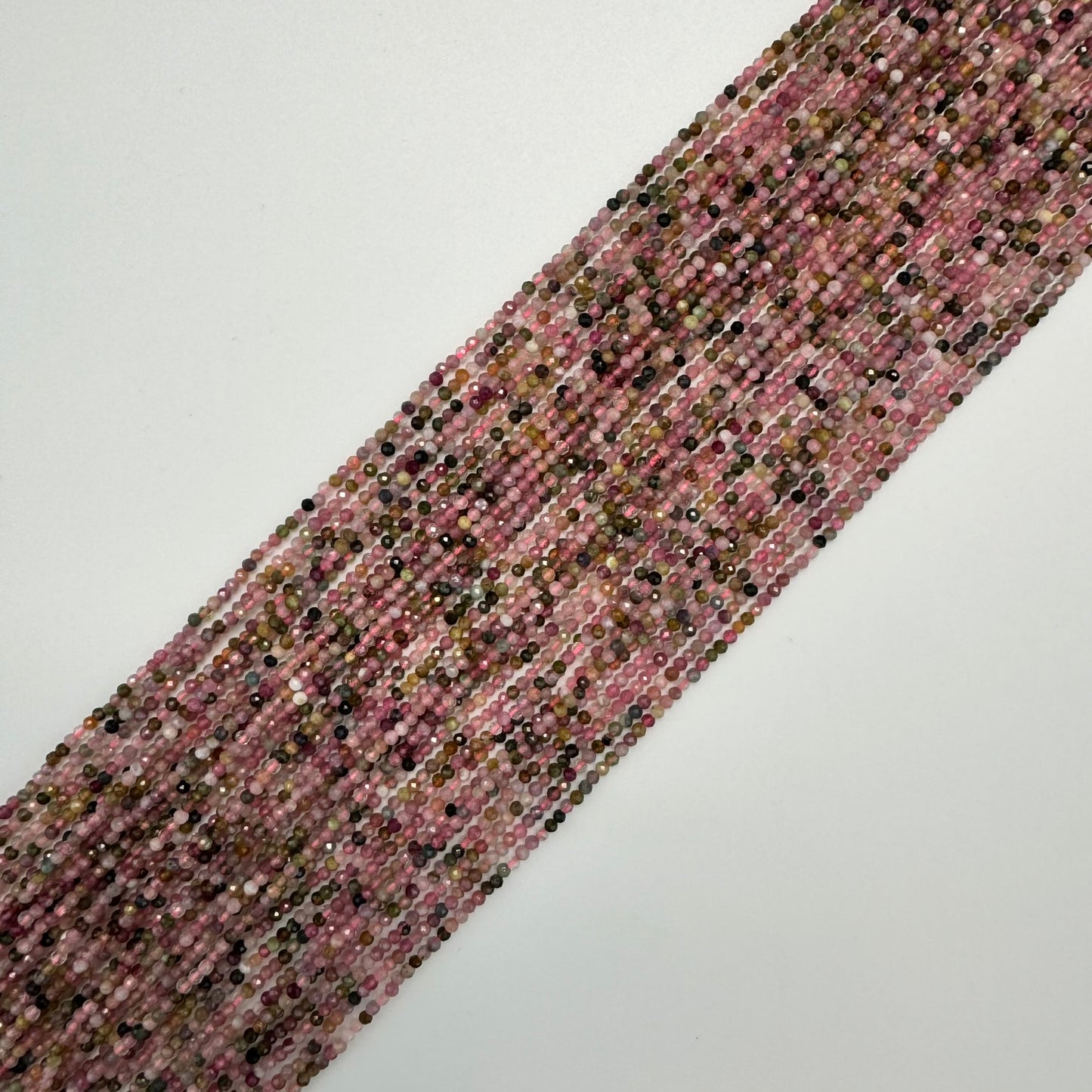 Multicolor Tourmaline Faceted Round Beads image 3