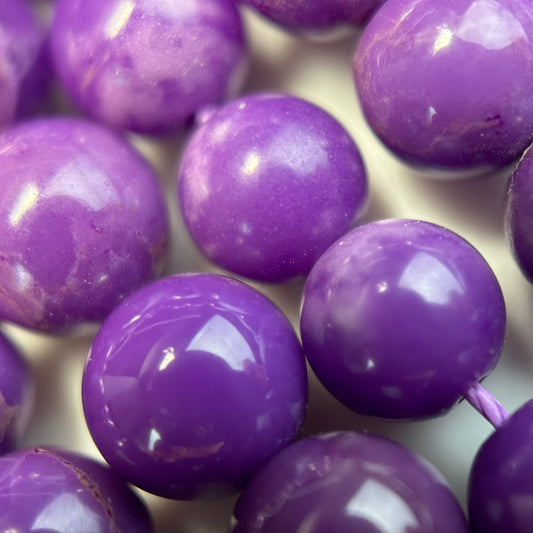 Phosphosiderite Polished Round Beads