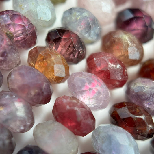 Red Spinel Gemstone Beads - Faceted Rondelle - (AAA Quality)