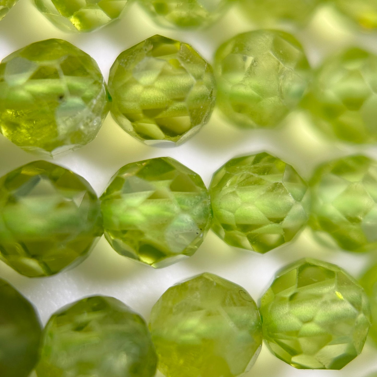 Peridot Faceted Round Beads image 2