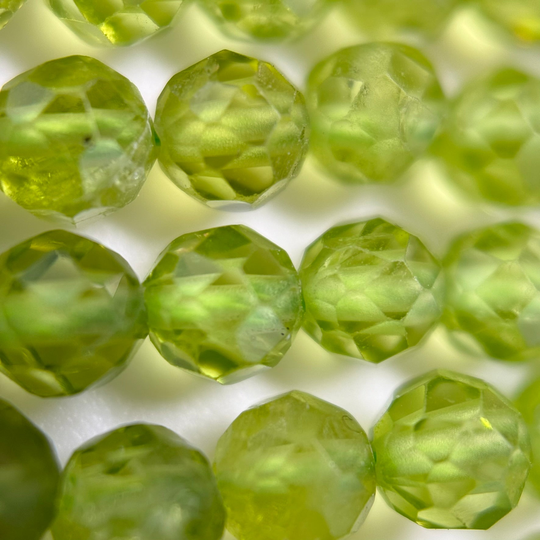 Peridot Faceted Round Beads image 2
