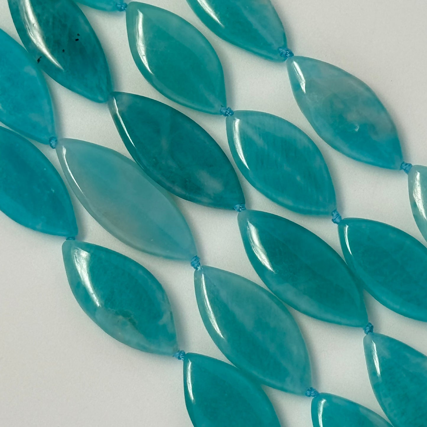 Amazonite Marquise Gemstone Beads - AA Quality image 3
