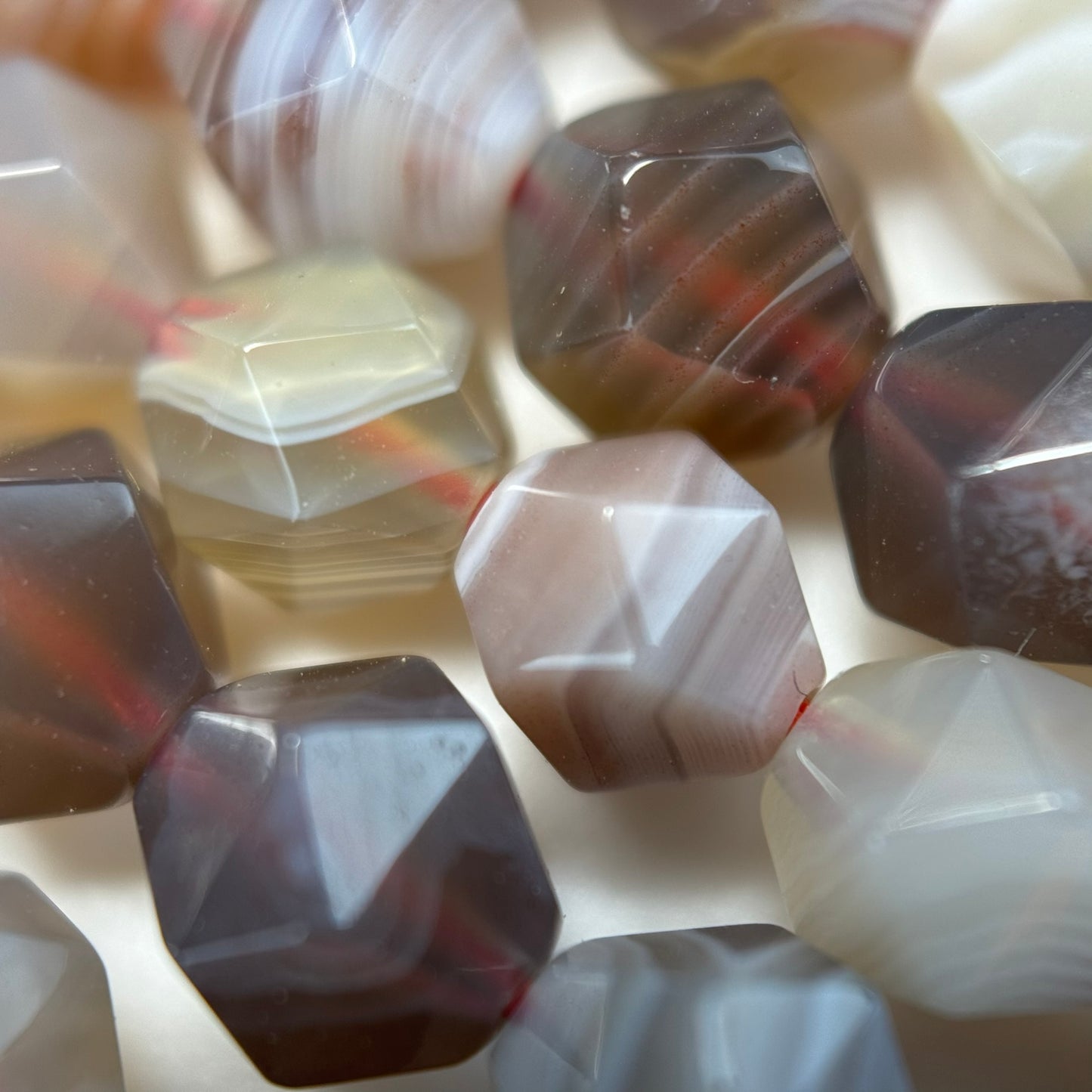 Botswana Agate Diamond Cut Beads image 2