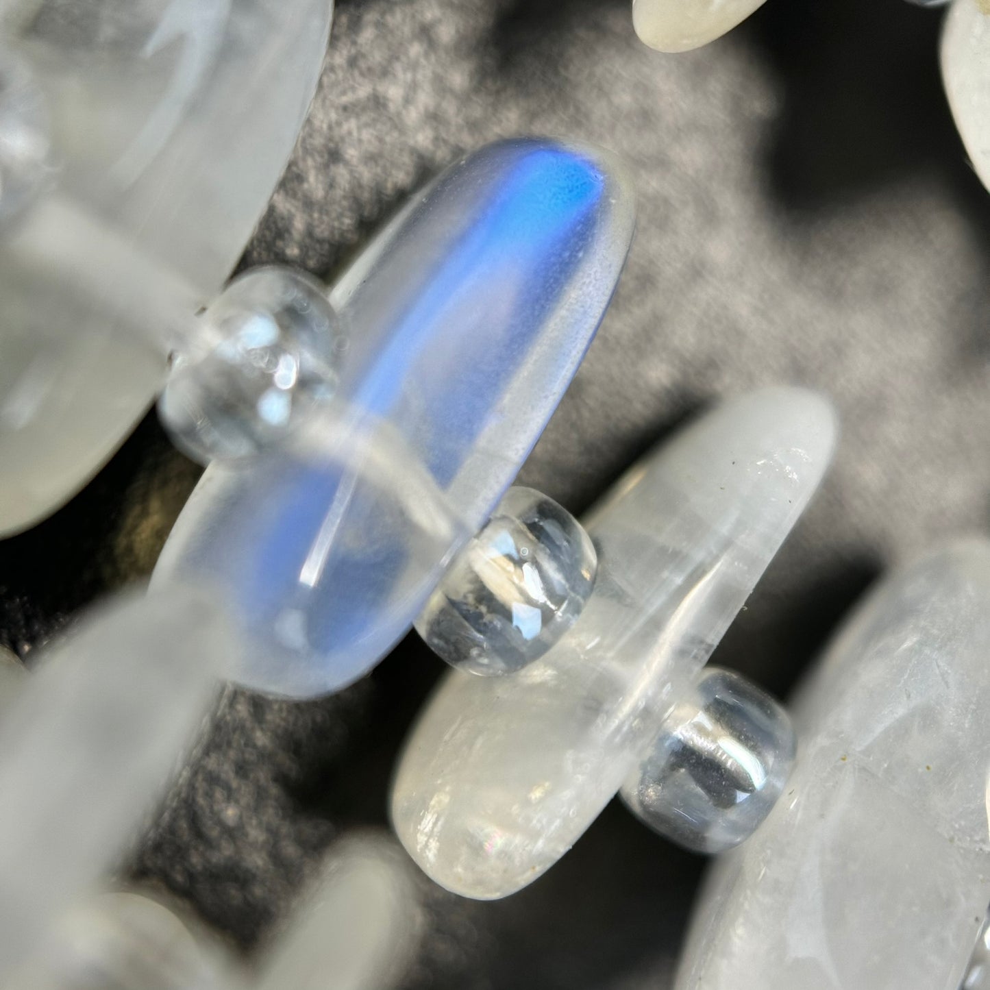 Rainbow Moonstone Polished Blade Beads image 2