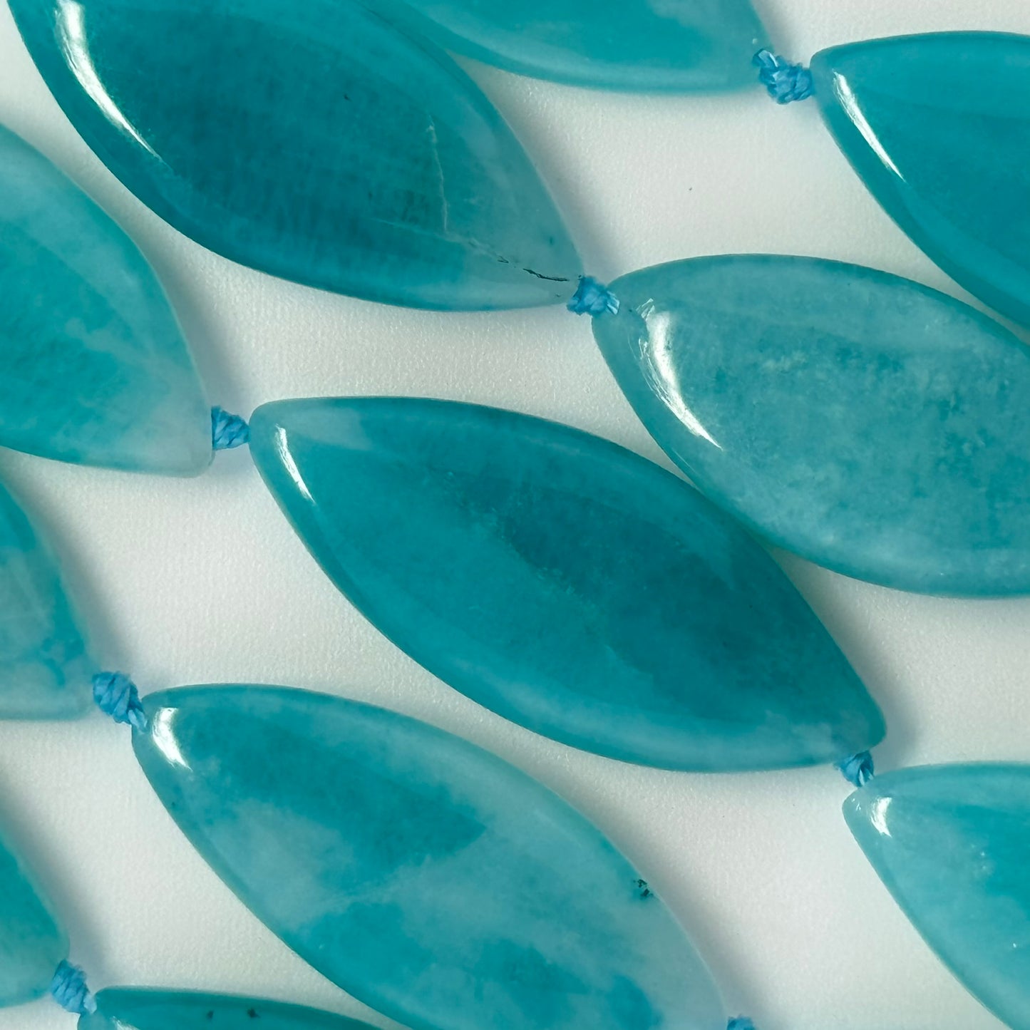 Amazonite Marquise Gemstone Beads - AA Quality image 1