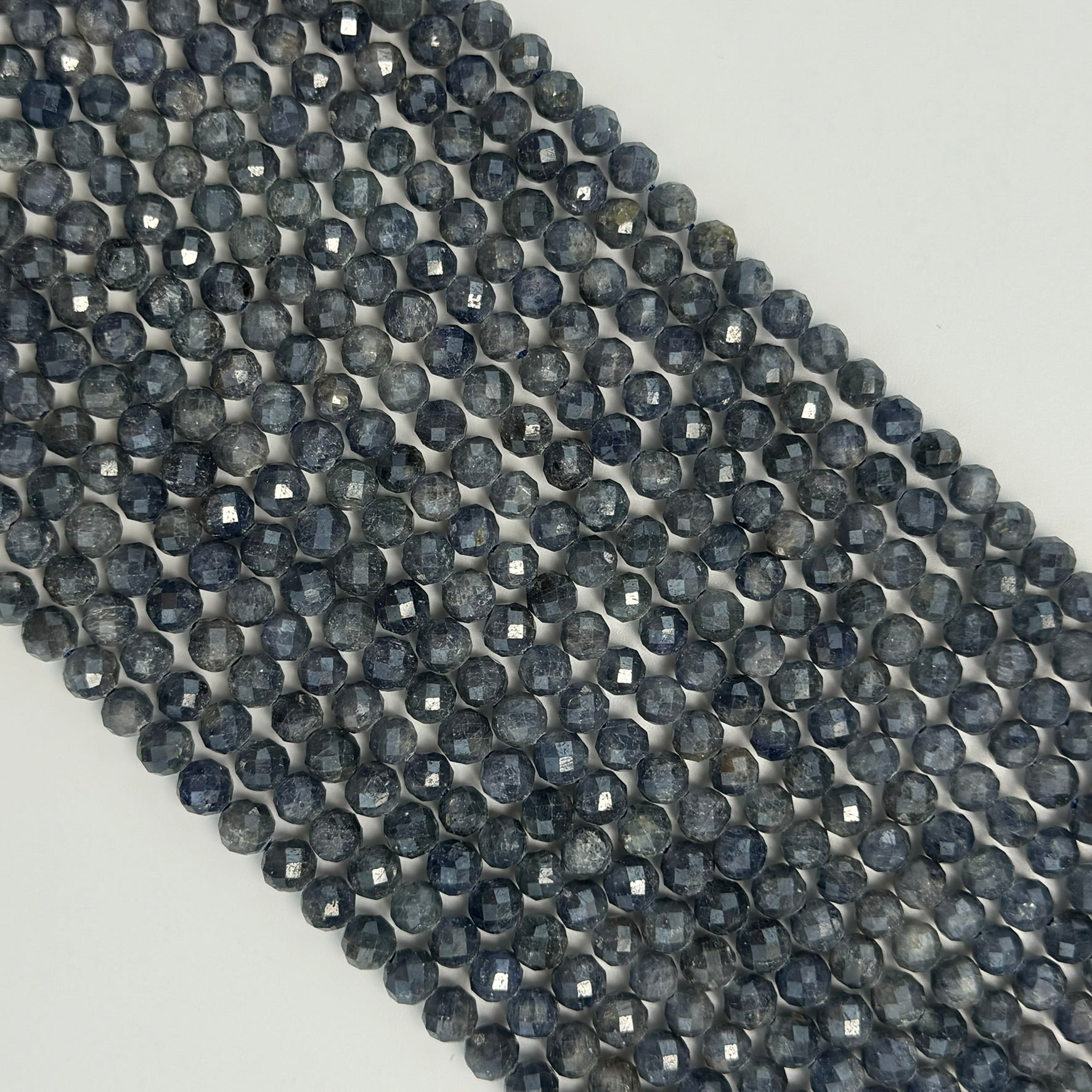 Natural Sapphire Faceted Round Beads image 10