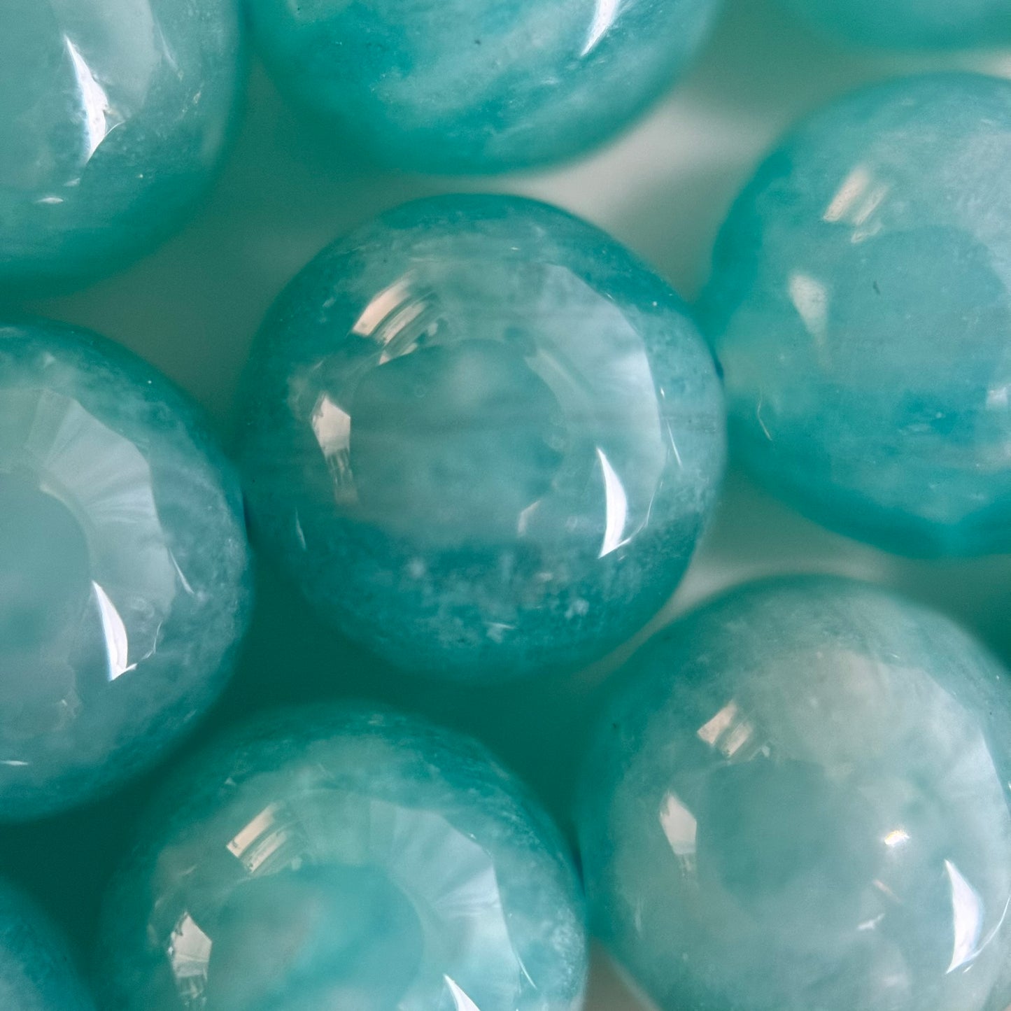 Peruvian Amazonite AAA Polished Round Gemstone Beads image 4