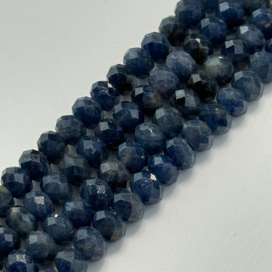 Sapphire Faceted Rondelle Beads (AA Quality) image 0