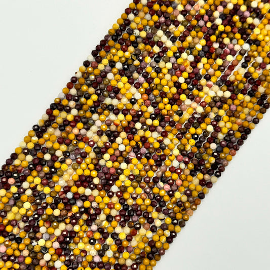 Faceted Mookaite Beads - Round Beads