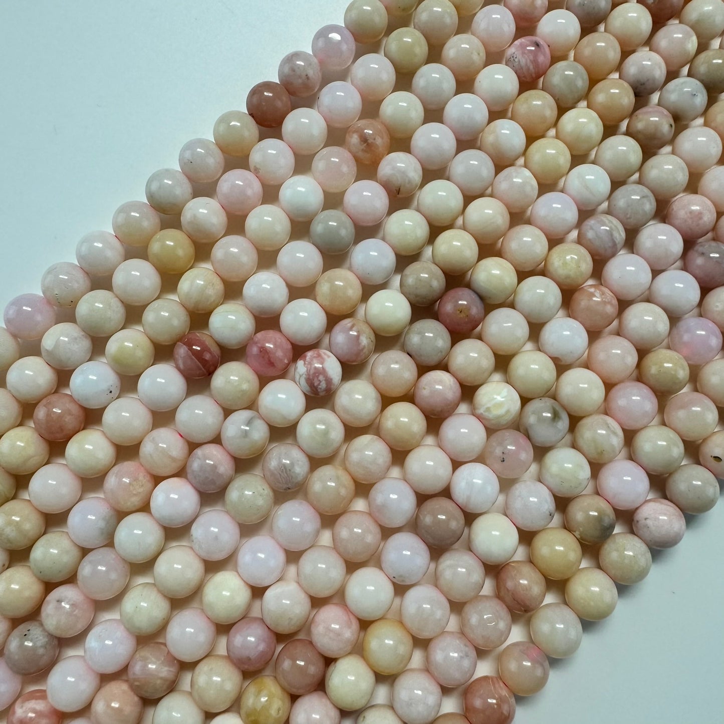Pink Opal AA Polished Round Beads image 4