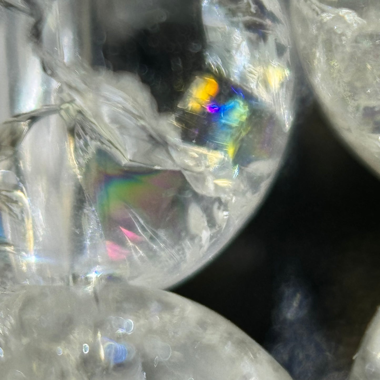 Crackle Quartz Polished Round Beads image 1
