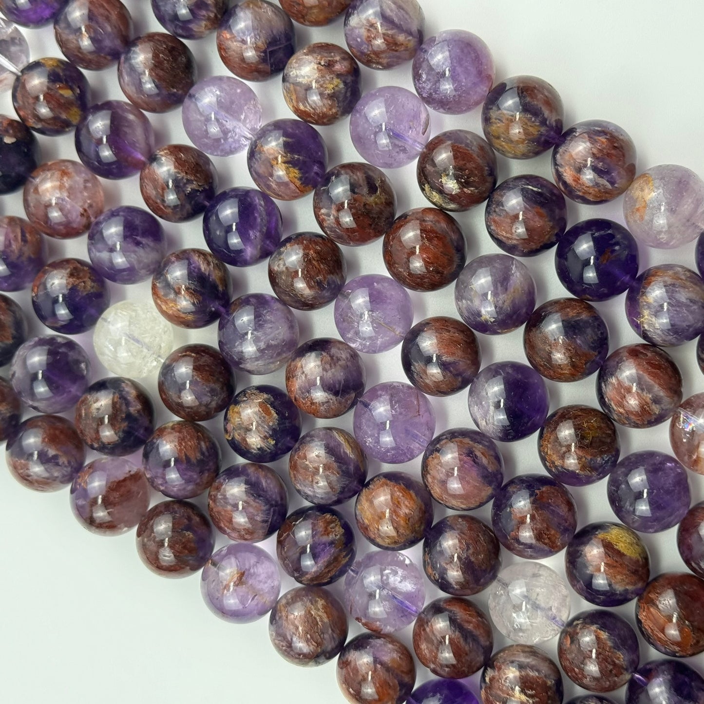 Garden Amethyst Polished Round Beads image 7