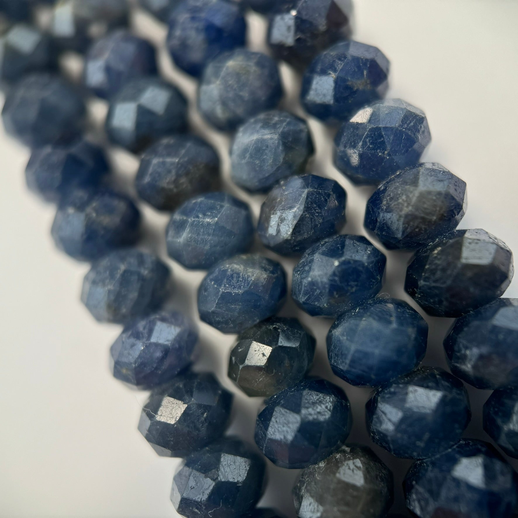 Sapphire Faceted Rondelle Beads (AA Quality) image 3