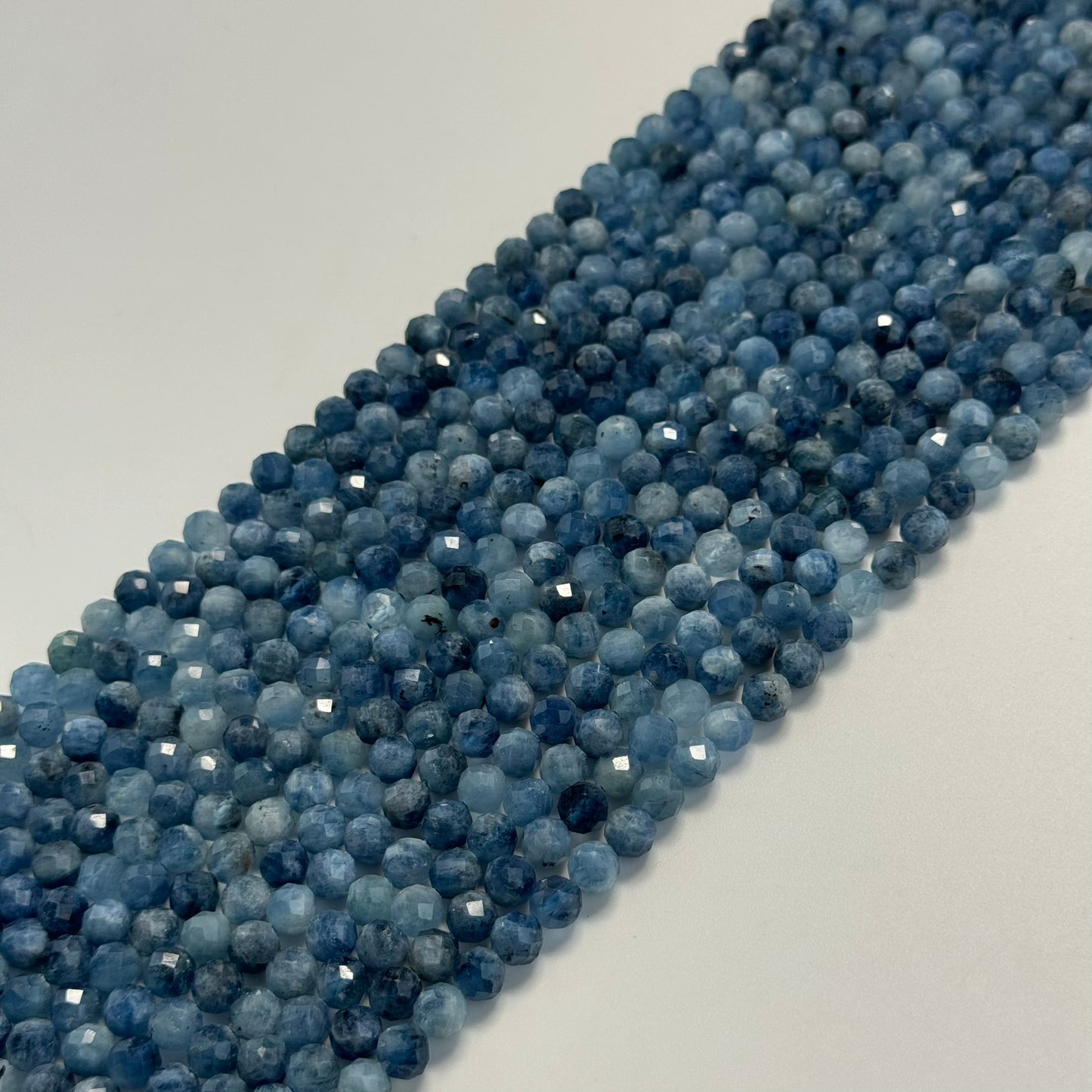Aquamarine Faceted Round Gemstone Beads image 7