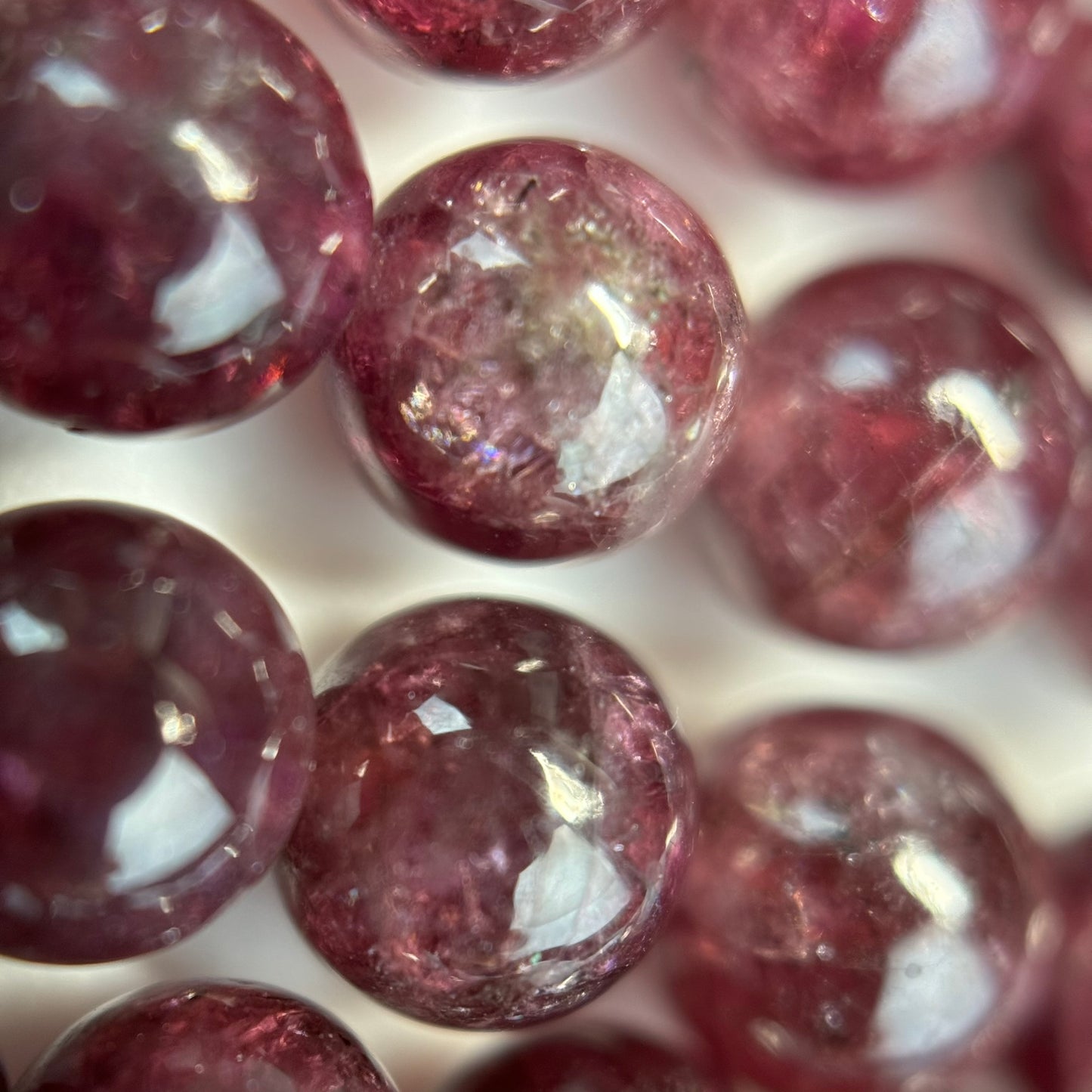 Rhodolite Grape Garnet Polished Round Beads image 6