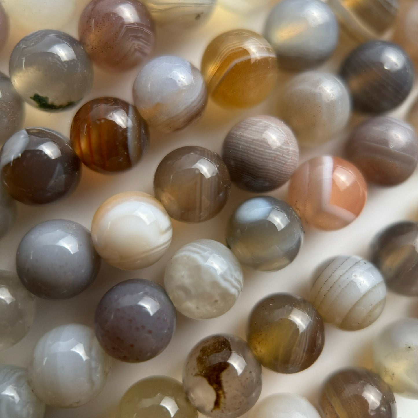 Botswana Agate Polished Round Beads image 2
