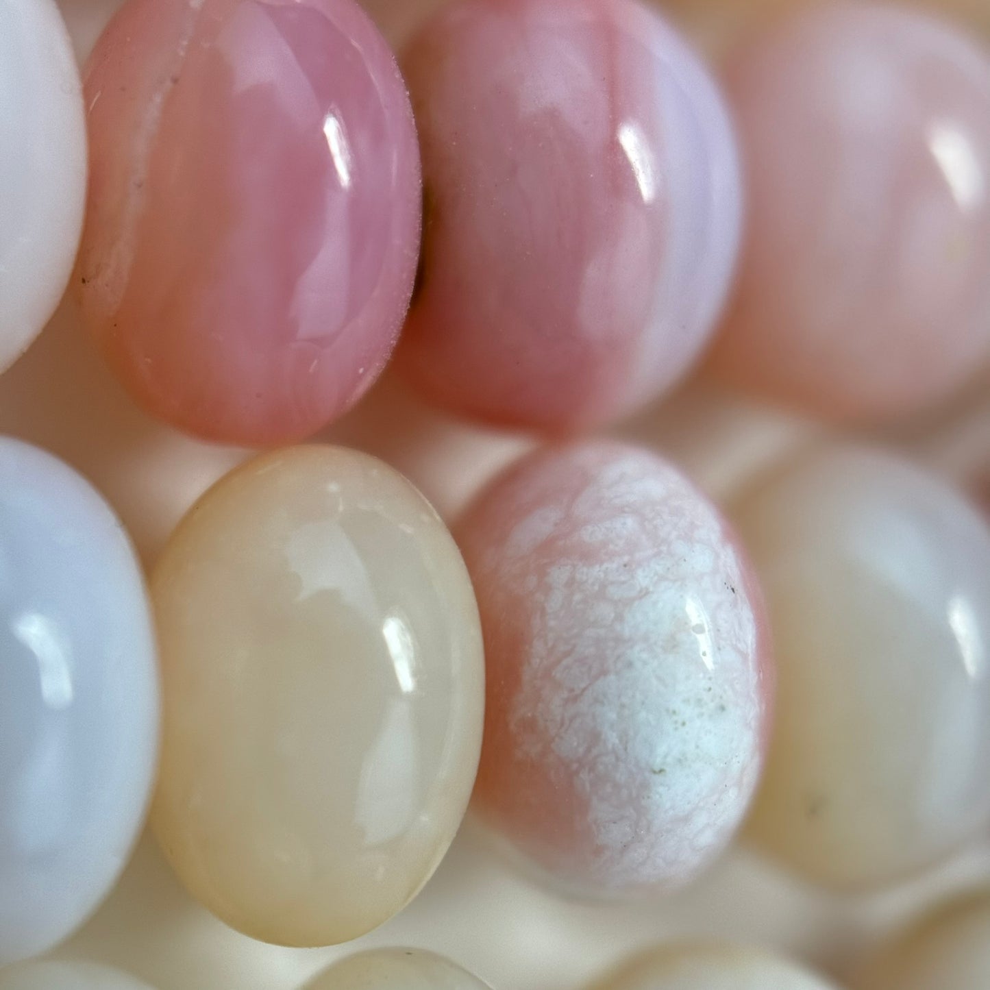Pink Opal AAA Rondelle Polished Beads image 5