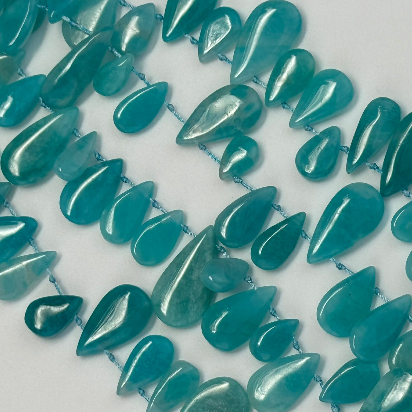 Amazonite Marquise Gemstone Beads - AA Quality (Mixed Size) image 7