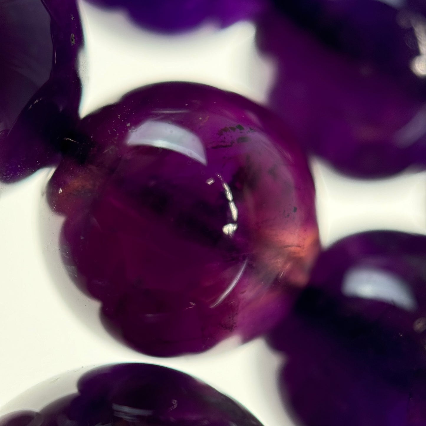 Natural African Amethyst Polished Round Beads image 6