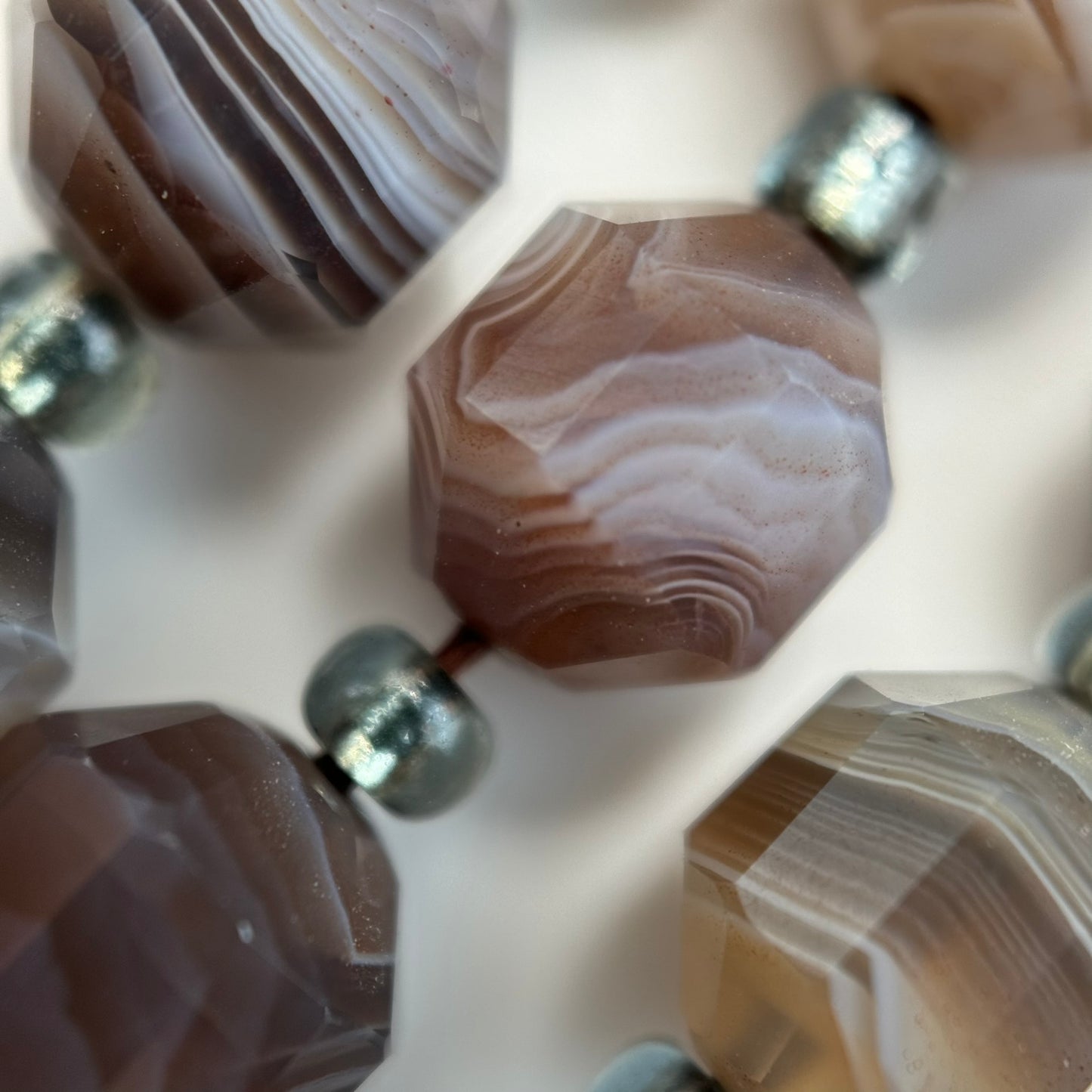 Botswana Agate Dodecahedron Beads image 6