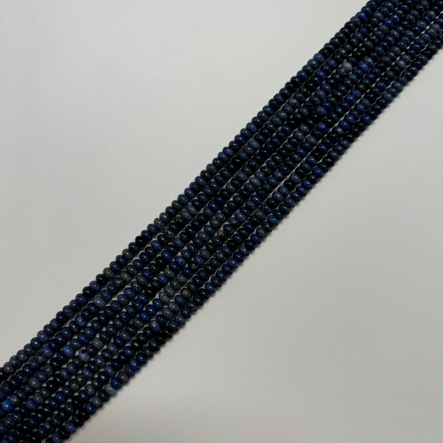 Dumortierite Rondelle Polished Beads image 6