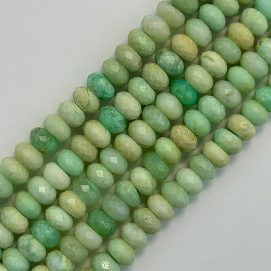 Chrysoprase Faceted Rondelle Beads image 0