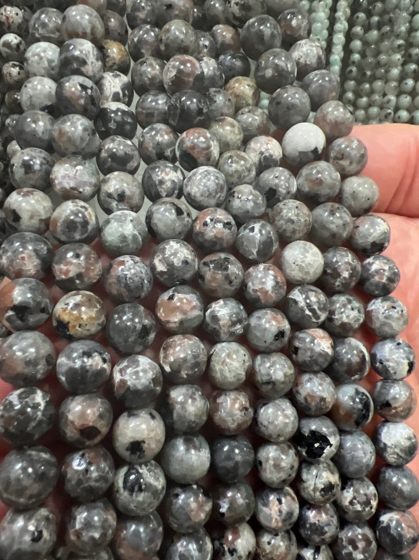 Yooperlite Beads - Polished Round Beads