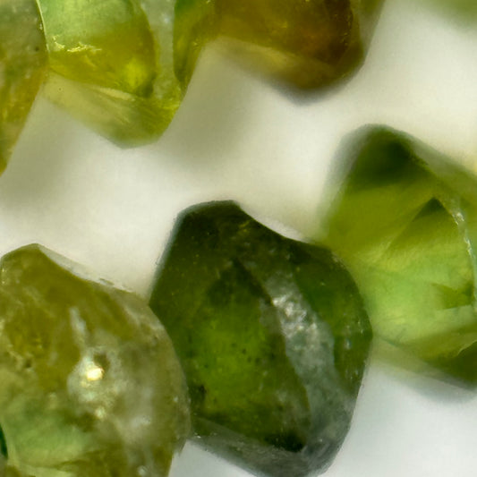 Green Chrome Tourmaline Space Ship Beads