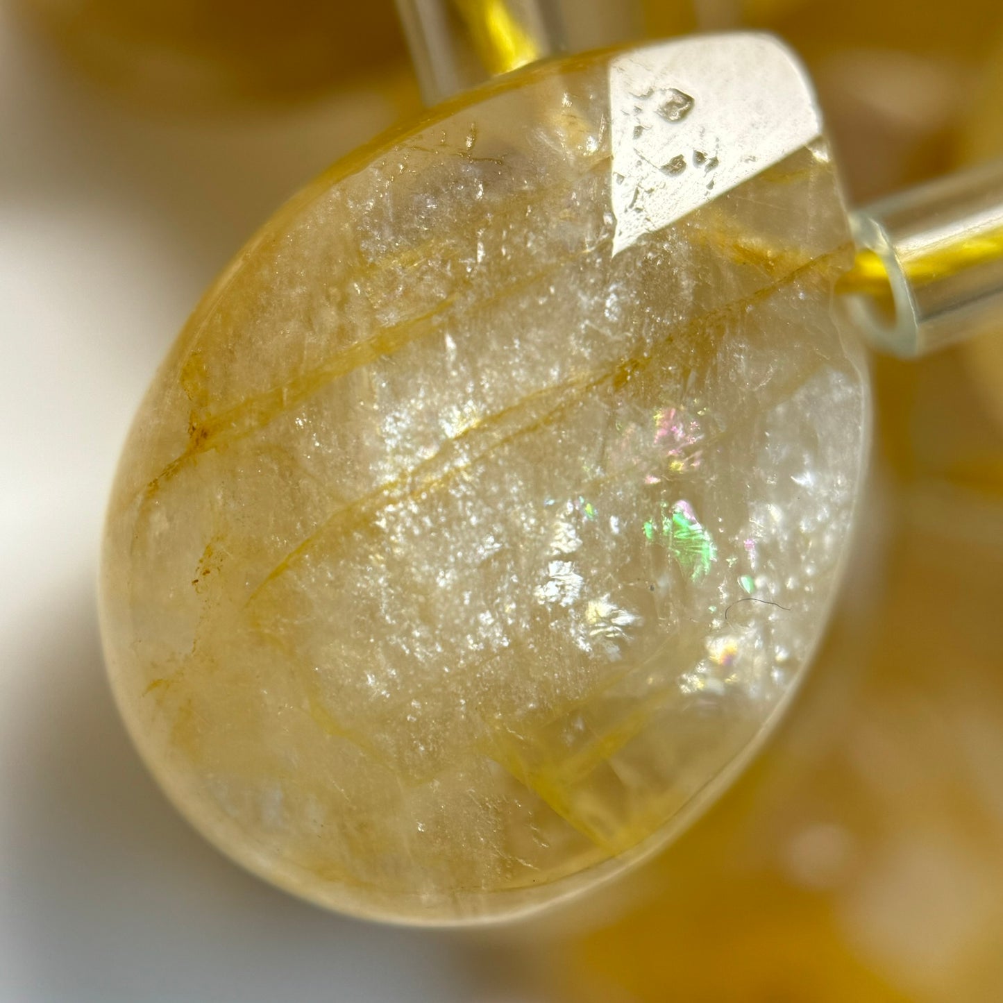 Golden Healer Faceted Pear Shape Beads image 8