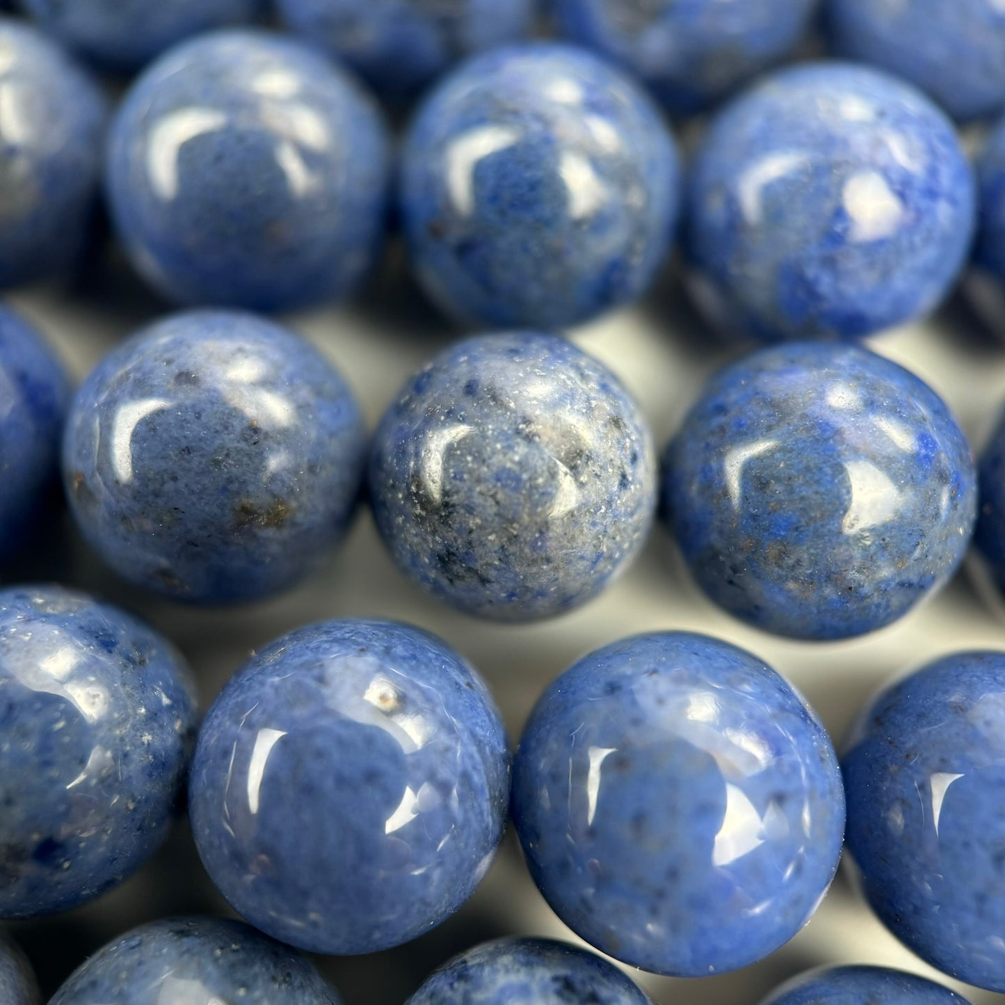 Dumortierite AA Polished Round Beads image 5