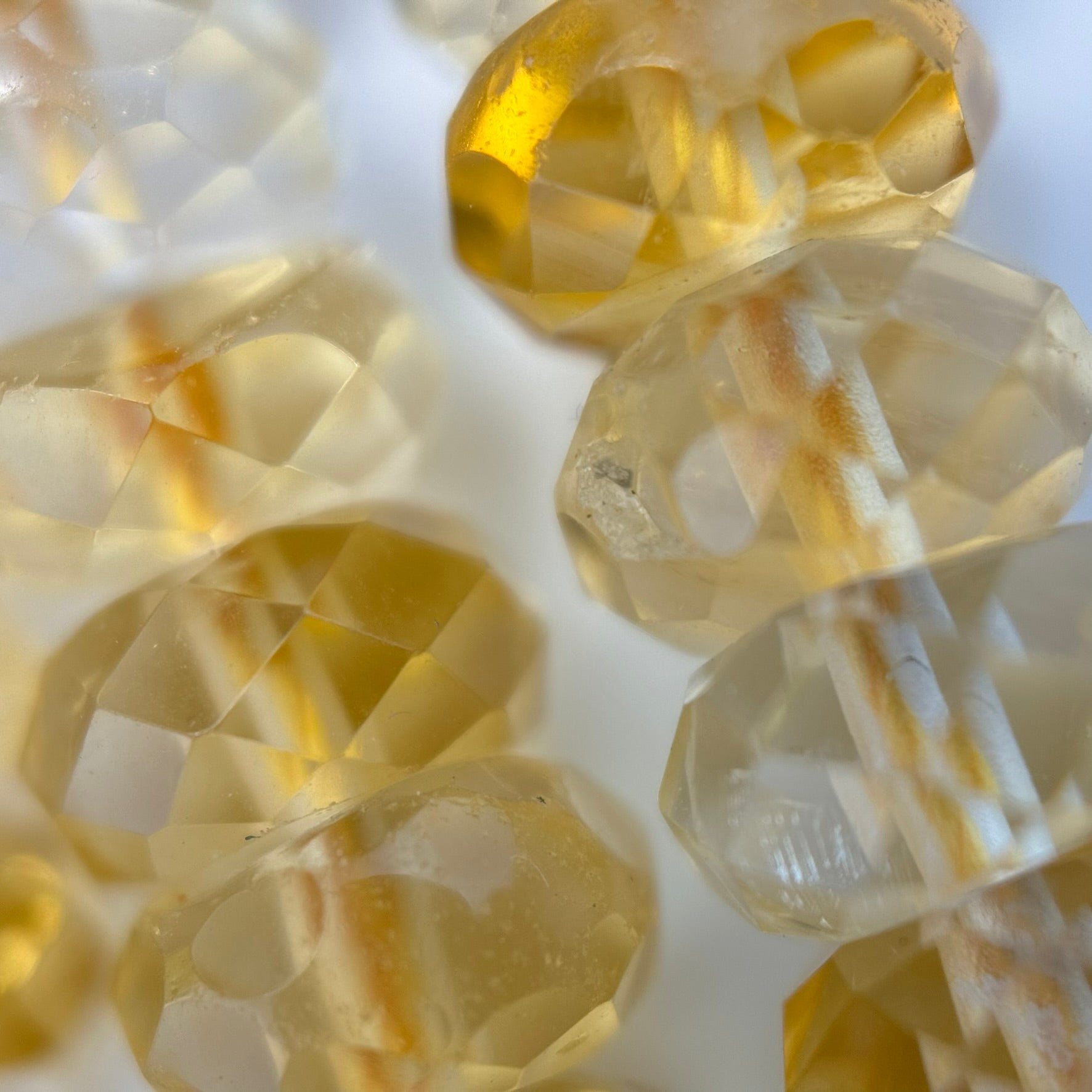Faceted Citrine Rondelle Beads (8x4mm) image 4