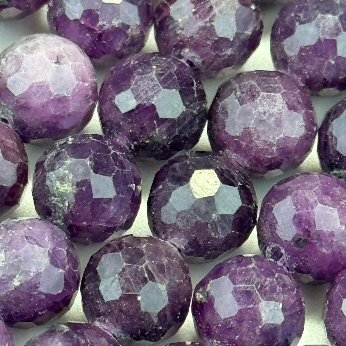 Purple Sapphire Faceted Round Beads image 1
